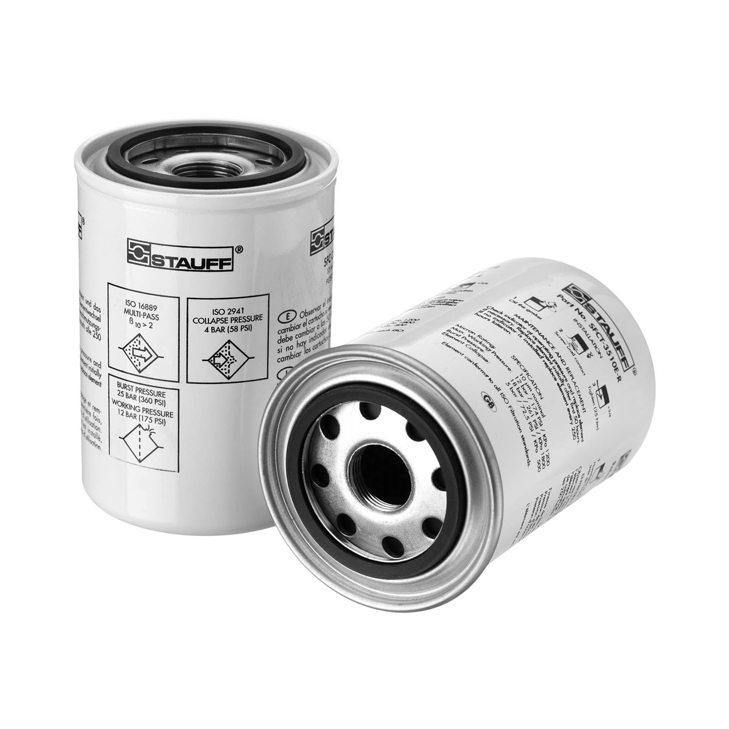 Stauff Replacement Hydraulic Filter Element SFC-3510-AE, 10μm