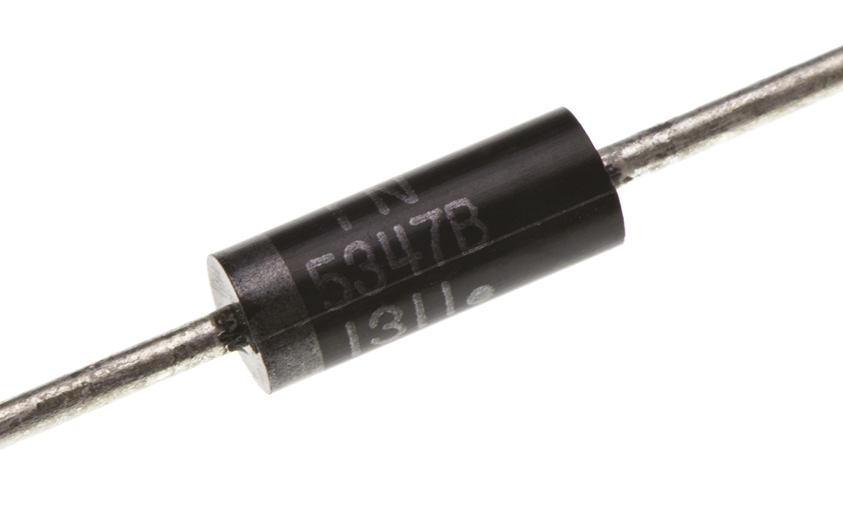onsemi, 10V Zener Diode 5% 5 W Through Hole 2-Pin DO-15