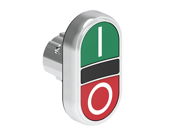 Lovato LPSB71 Series Green, Red Momentary Push Button, 29.5mm Cutout