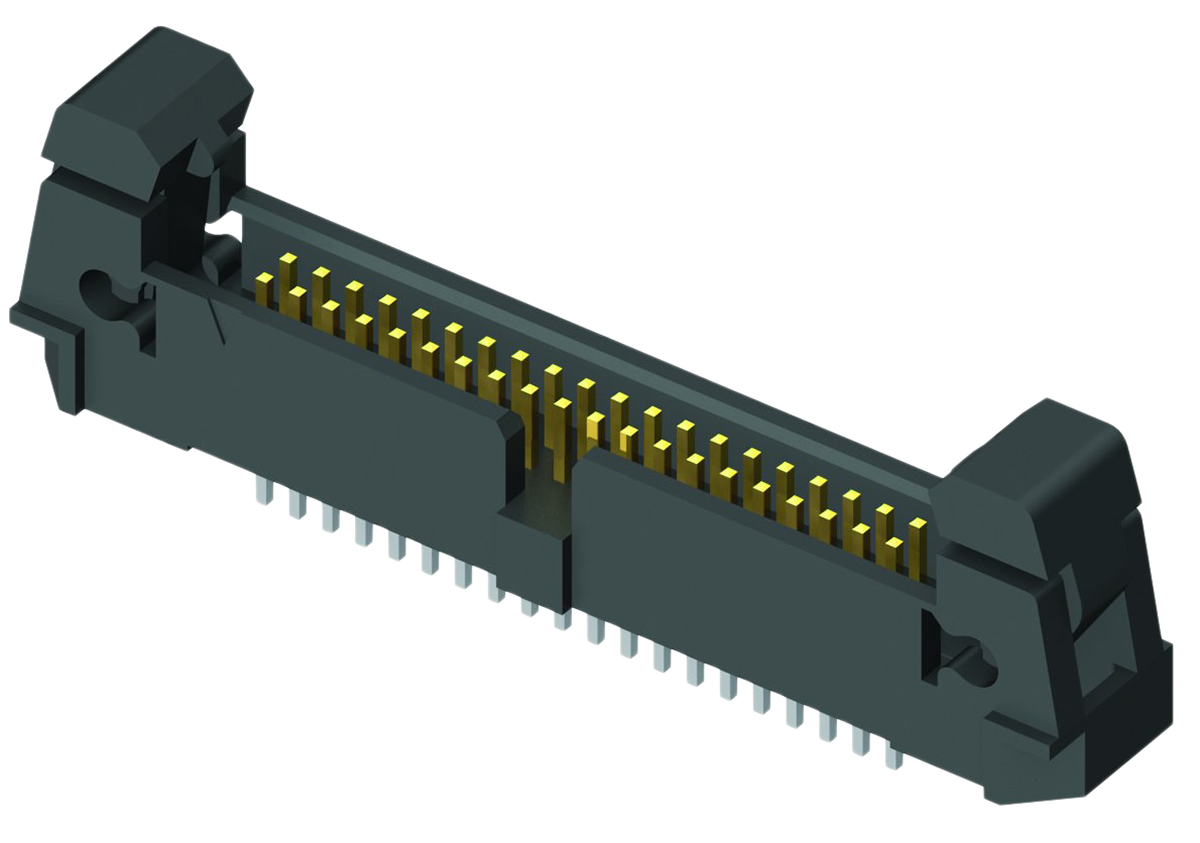 Samtec EHF Series Straight Through Hole PCB Header, 34 Contact(s), 1.27 mm Pitch, 2 Row, Shrouded