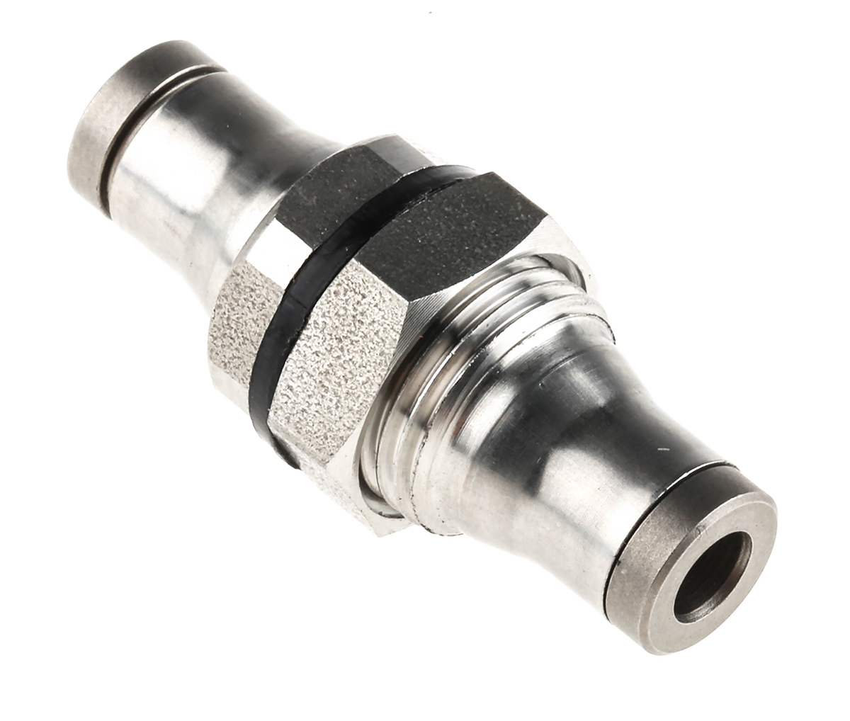 Legris LF3800 Series Bulkhead Tube-to-Tube Adaptor, Push In 4 mm to Push In 4 mm, Tube-to-Tube Connection Style