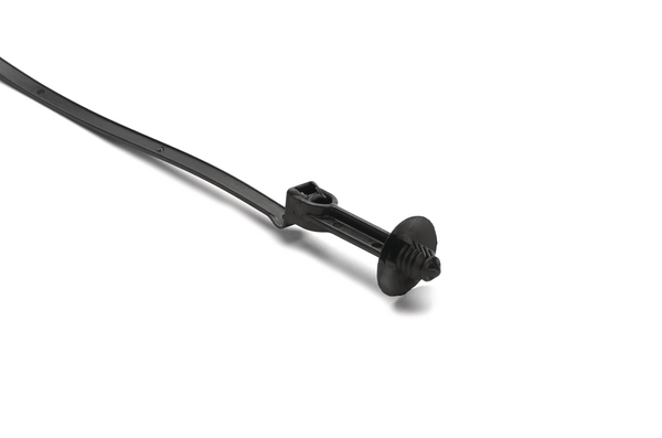 HellermannTyton Cable Tie, 242.2mm x 5.1 mm, Black Nylon, Pk-500