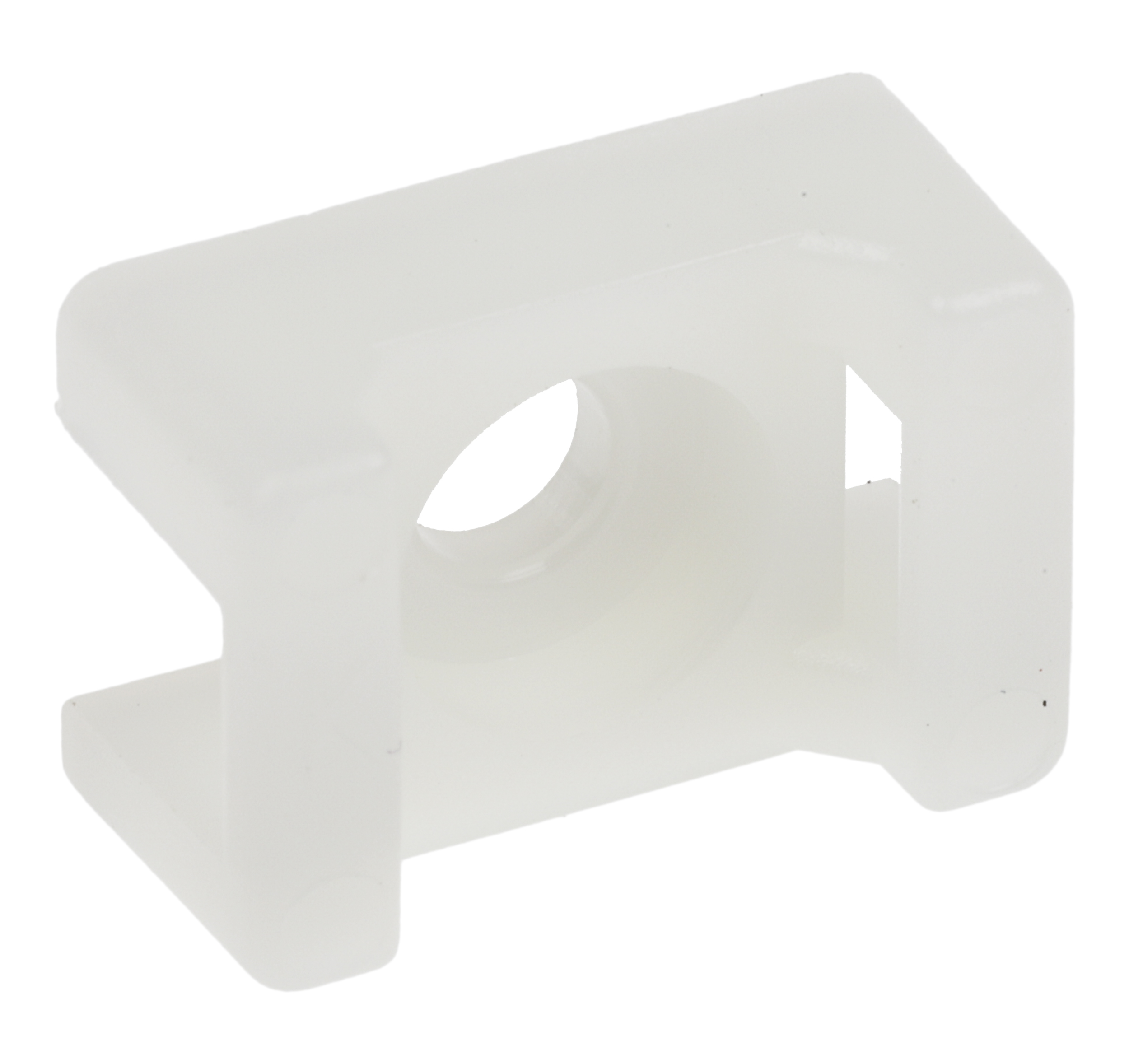 RS PRO White Cable Tie Mount 10 mm x 15mm, 5mm Max. Cable Tie Width
