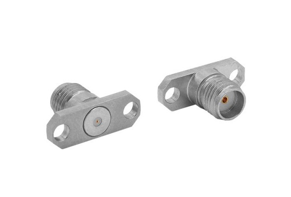 Bulgin, Jack Flange Mount Circular Coaxial Connector, Jack Screw Termination, Straight Body