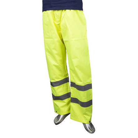 Portwest Yellow Hi Vis Work Trouser Waterproof XL XL Leg Length 31in