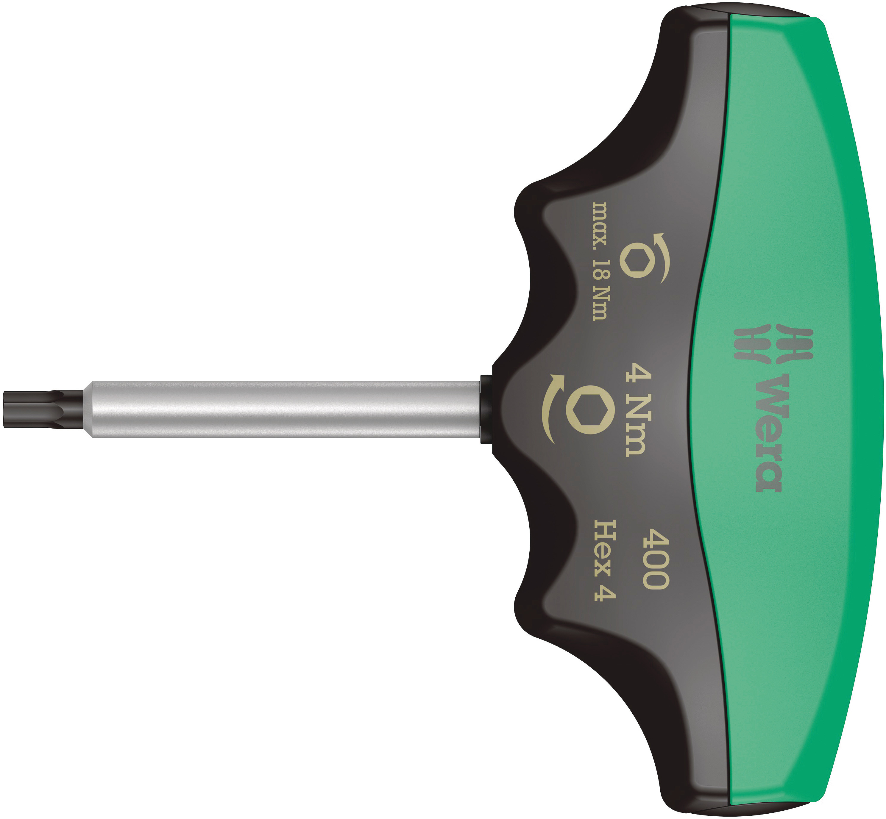 Wera T Shape Metric Hex Key, 4mm