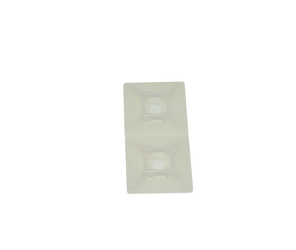 RS PRO Self Adhesive White Cable Tie Mount 28.6 mm x 28.6mm, 5.5mm Max. Cable Tie Width