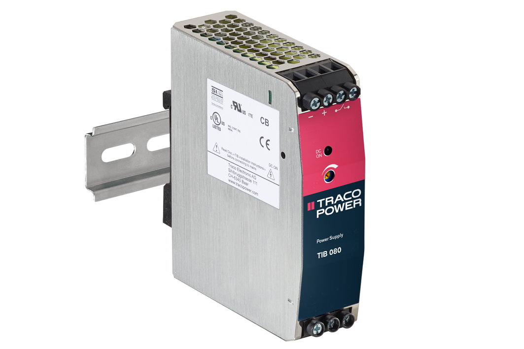 TRACOPOWER TIB 080 Linear DIN Rail Power Supply, 85 → 264V ac ac Input, 48V dc dc Output, 1.7A Output, 80W