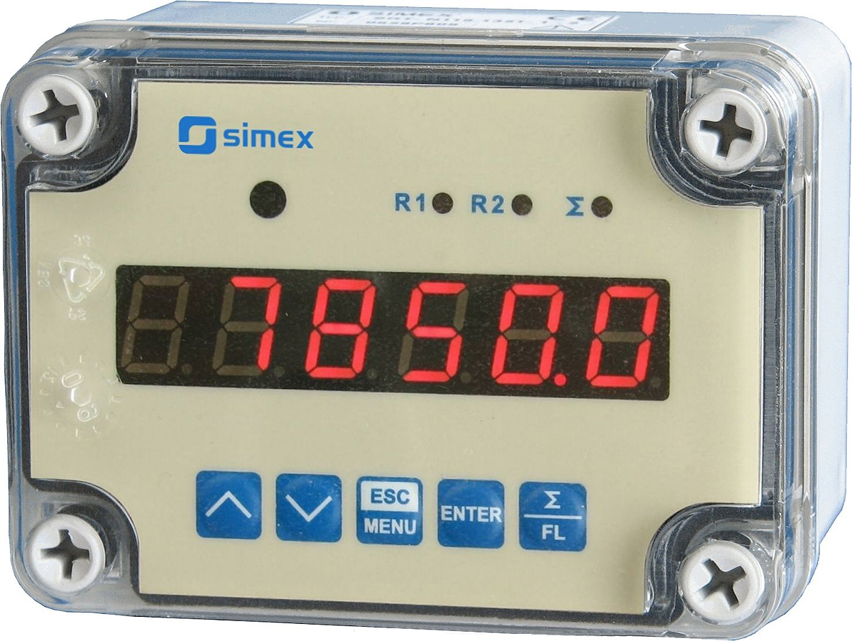 Simex SPI Series Flow Counter Flow Meter for Gas, Liquid