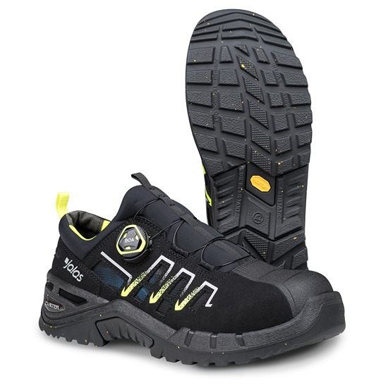 Jalas 9935 Unisex Black, Yellow Aluminium Toe Capped Safety Shoes, UK 11, EU 46