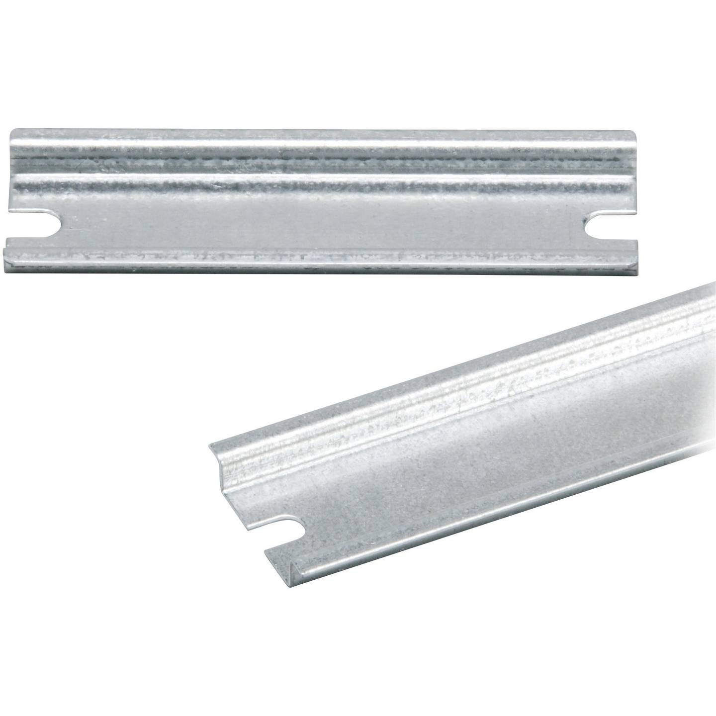 Fibox PRH Series Galvanised Steel DIN Rail for Use with Enclosures, 238 x 35 x 7mm