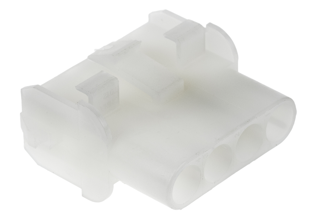 TE Connectivity, Universal MATE-N-LOK Female Connector Housing, 6.35mm Pitch, 4 Way, 1 Row