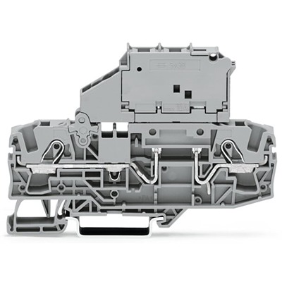WAGO 2006-1621/1000-541 TOPJOB S Series Grey, 6mm², 1-Level, Push In Termination, Fused, CSA