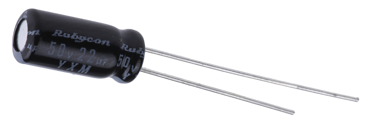 Rubycon 22μF Aluminium Electrolytic Capacitor 50V dc, Radial, Through Hole - 50YXM22MEFC5X11