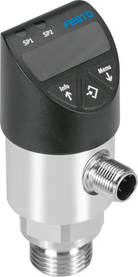 Festo Pressure Sensor, 35V dc, IP65, IP67 +10 bar