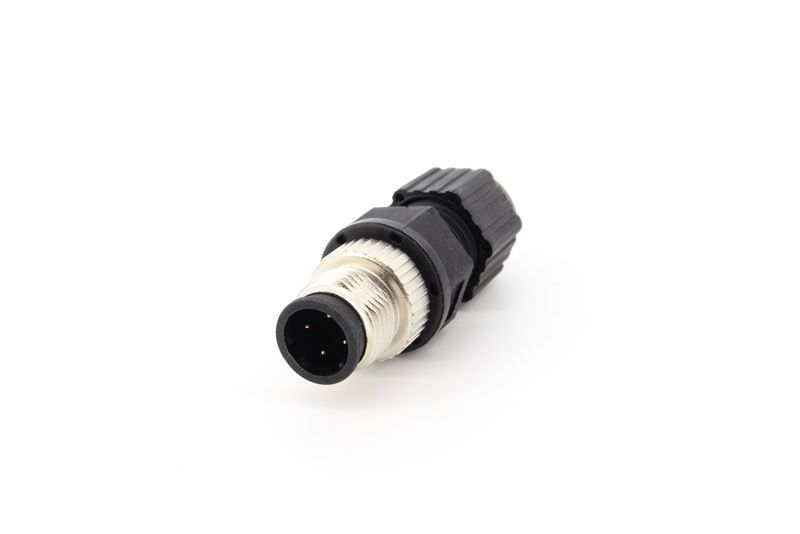 MOXA Connector, 4 Contacts, Rack, M12 Connector, Plug, Male, IP68, M12D Series