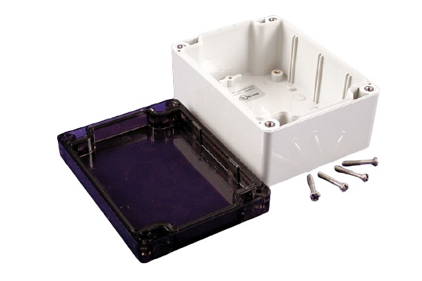 Hammond 1554 Series Polycarbonate Enclosure, IP68, 4.7 x 3.5 x 2.4in