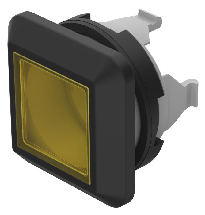EAO Pushbutton Actuator for Use with Illuminated Pushbutton