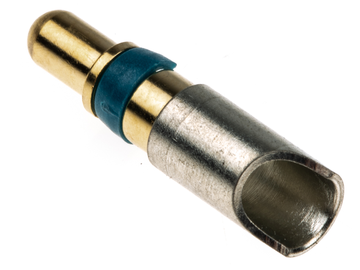 Amphenol Communications Solutions, DW Series, Male Solder D-Sub Connector Power Contact, Gold over Nickel Power, 8 AWG