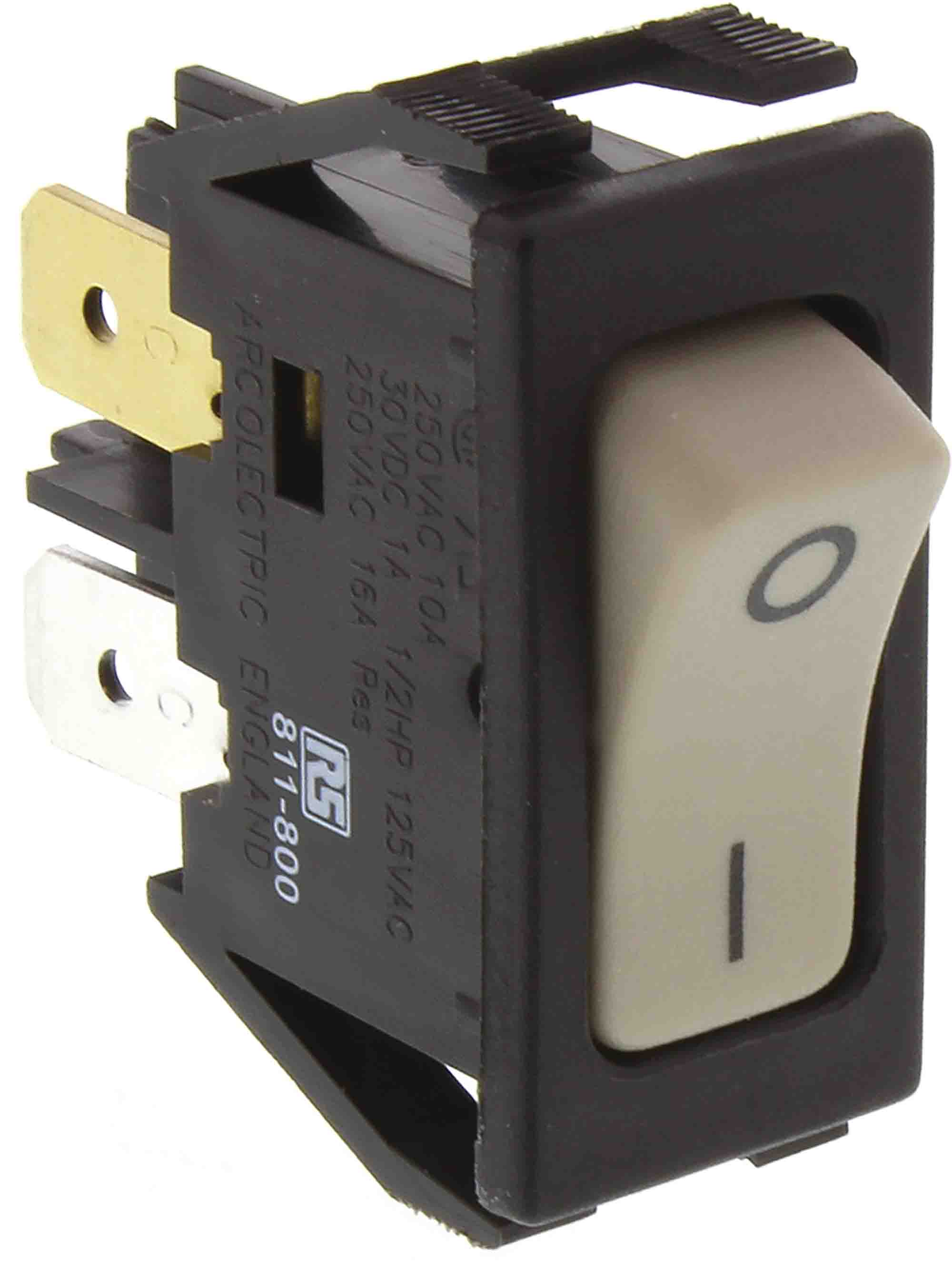 Arcolectric (Bulgin) Ltd DPST, On-Off Rocker Switch Panel Mount