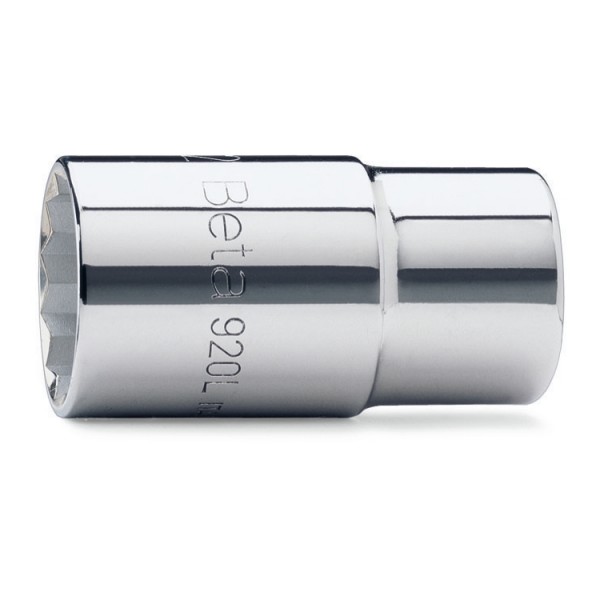 BETA 1/2 in Drive 15mm Bi-Hexagon; Deep, 12 point, 77 mm Overall Length