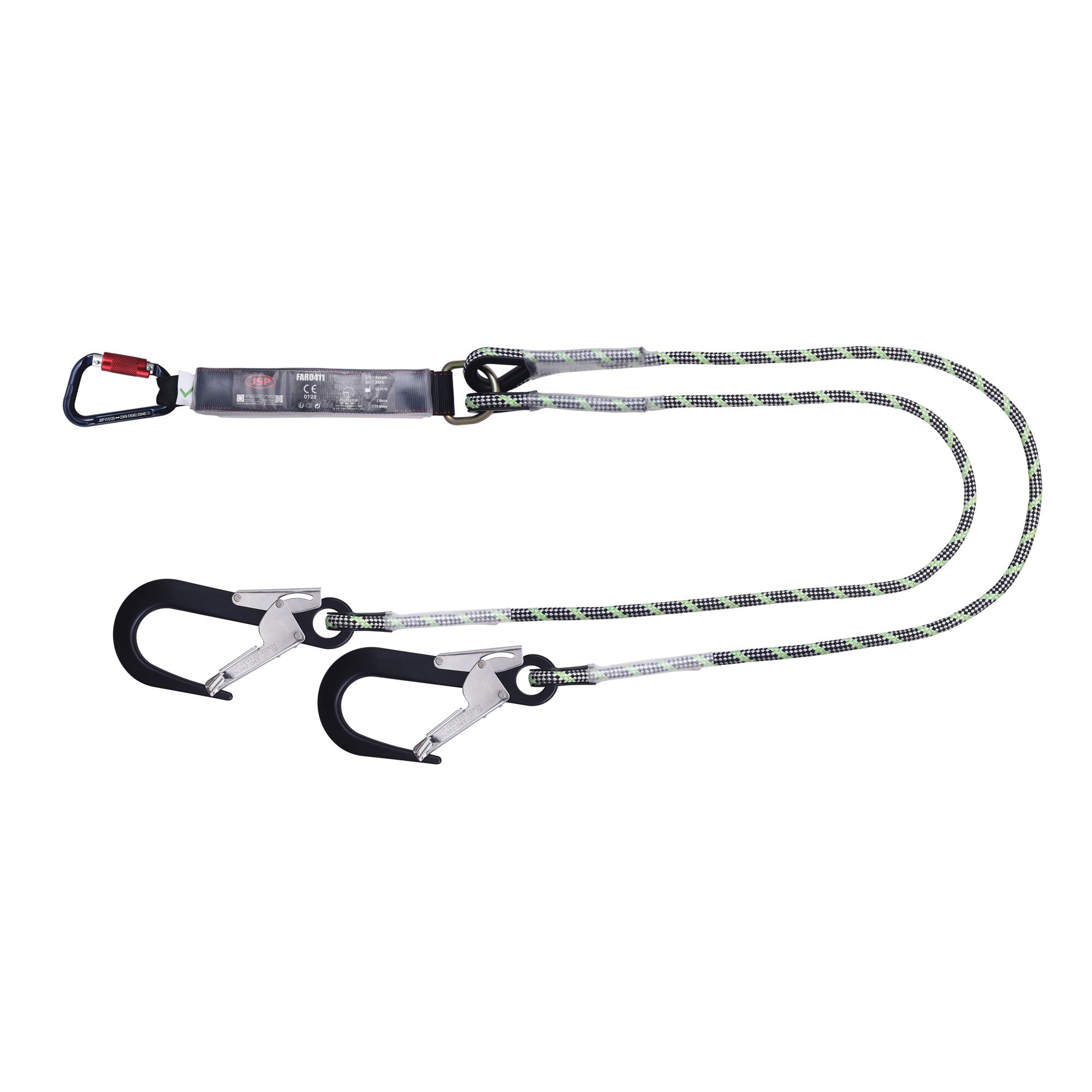 JSP 2m Fall Arrest Fall Arrest Lanyard Screw Karabiner Twin