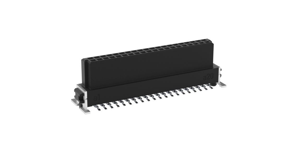 ERNI Surface Mount PCB Socket, 40-Contact, 2-Row, 1.27mm Pitch