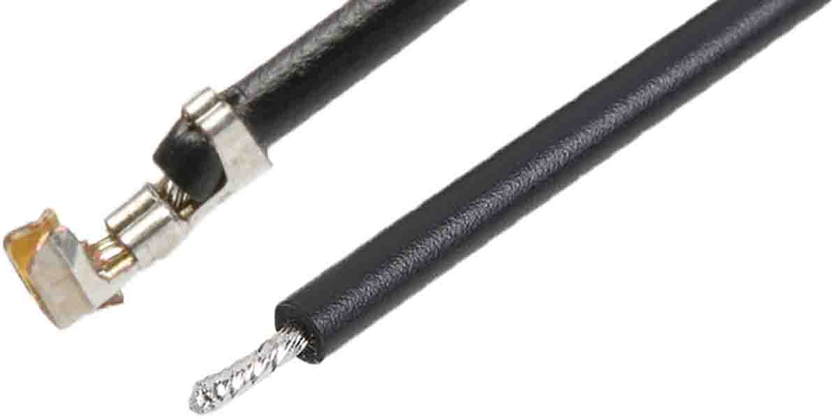 Molex Female PicoBlade to Unterminated Crimped Wire, 150mm, 0.14mm², Black