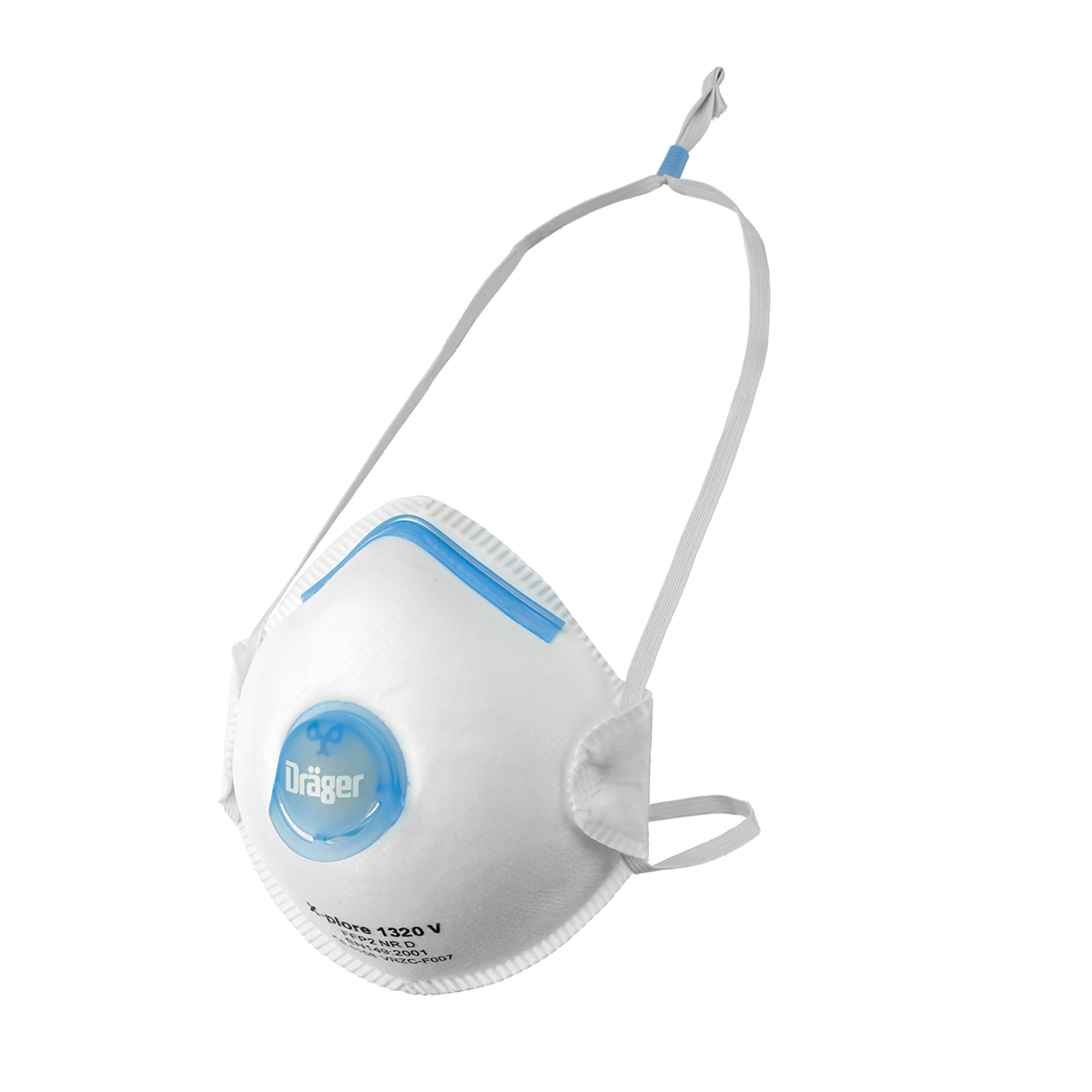 DRAEGER X-plore 1300 Series Disposable Respirator, FFP2, Valved, Moulded