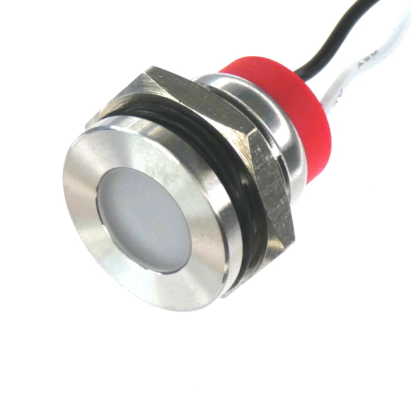 CML Innovative Technologies PL14SL Series Green, Red Panel LED, 24V, 14mm Mounting Hole Size, Lead Wires Termination,