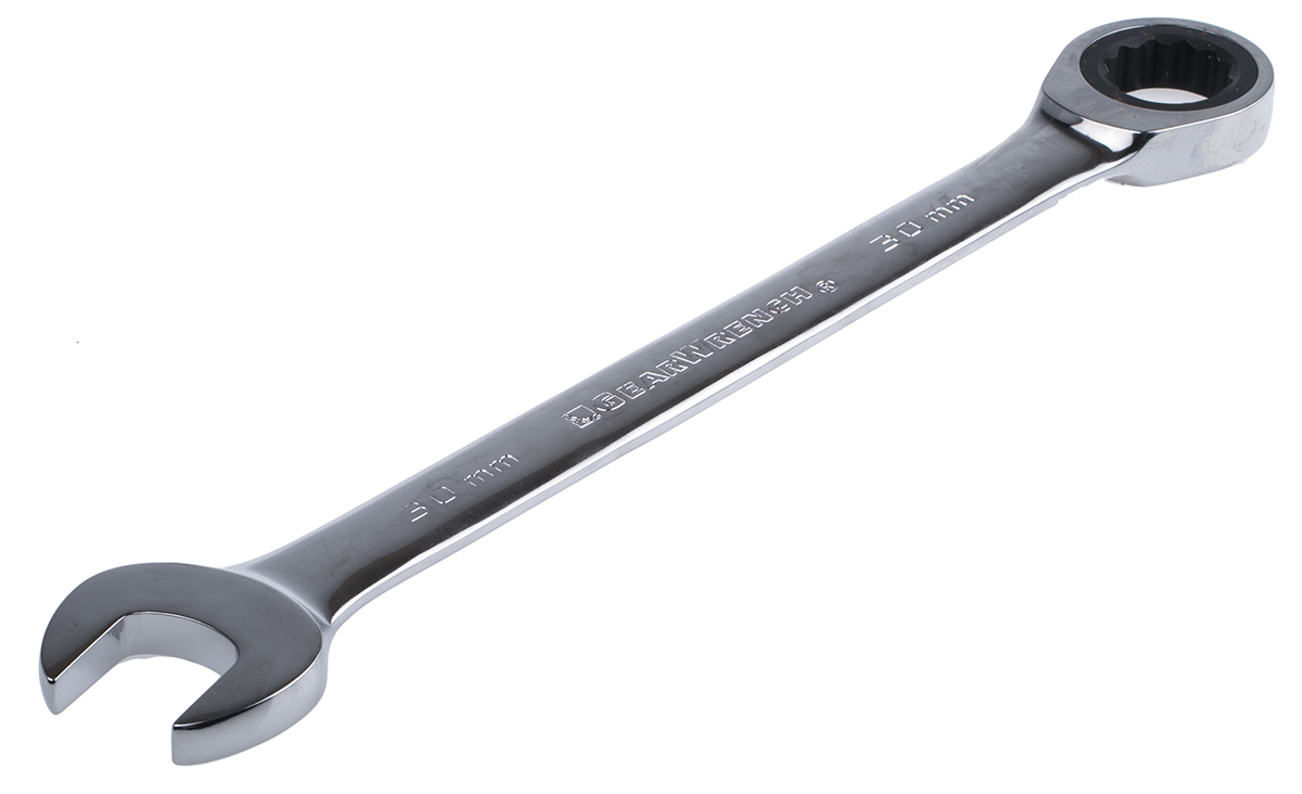 GearWrench Combination Ratchet Spanner, 30mm, Metric, Double Ended, 402 mm Overall