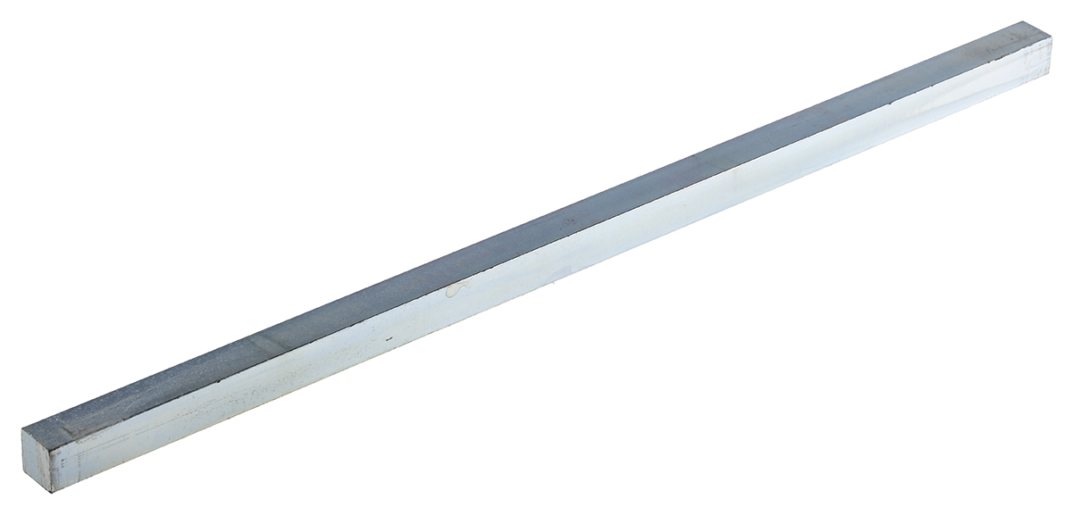 RS PRO Key Steel Square Bar 12mm Diameter, 12mm W, 12mm H, 330mm L