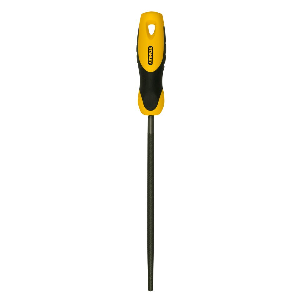 Stanley 380mm, Second Cut, Flat File Handle With Soft-Grip Handle