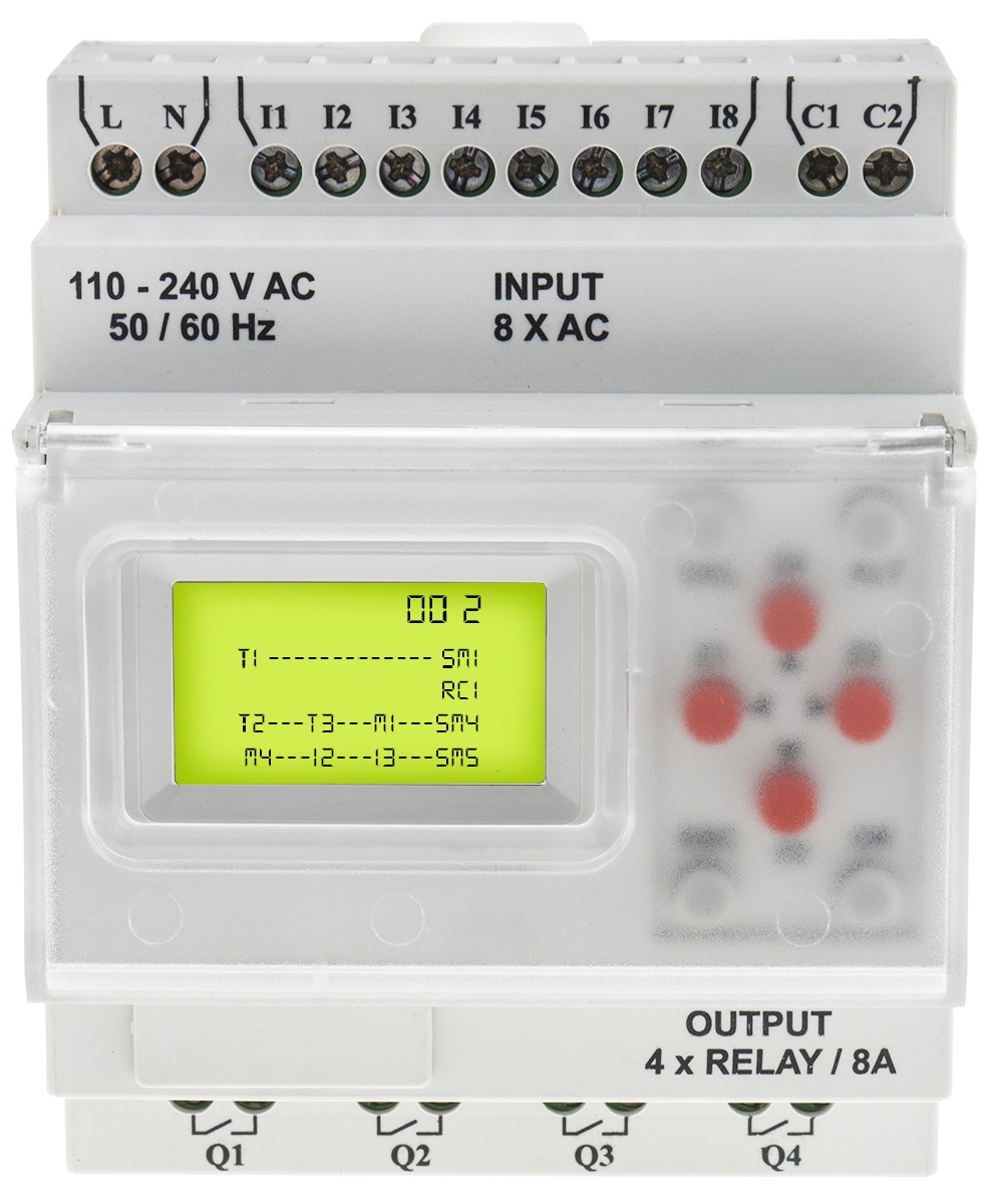 RS PRO Logic Module, 110 → 240 V ac Supply, Digital, Relay Output, 8-Input, Digital Input