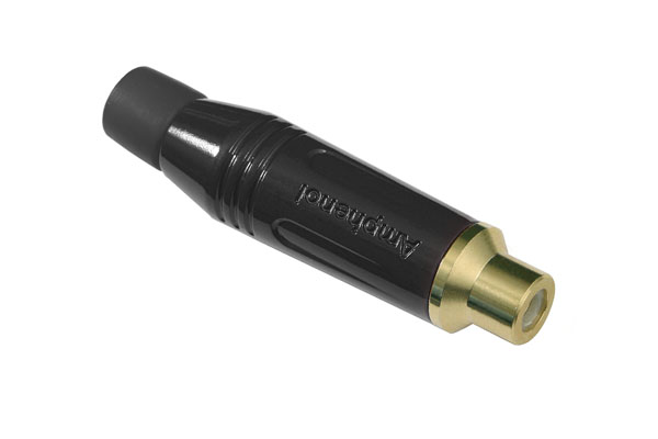 Amphenol Industrial Black Cable Mount RCA Socket, Gold, 10A