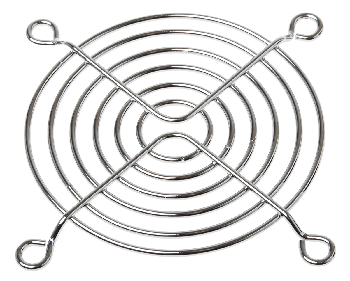 ebm-papst LZ70CP Series Steel Finger Guard for 70mm Fans, 61.5mm Hole Spacing, 70 x 70mm