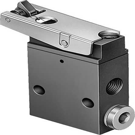 Festo Toggle Lever 3/2 Way, Closed, Monostable Pneumatic Control Valve LS Series, G 1/8, G 1/8, 2186
