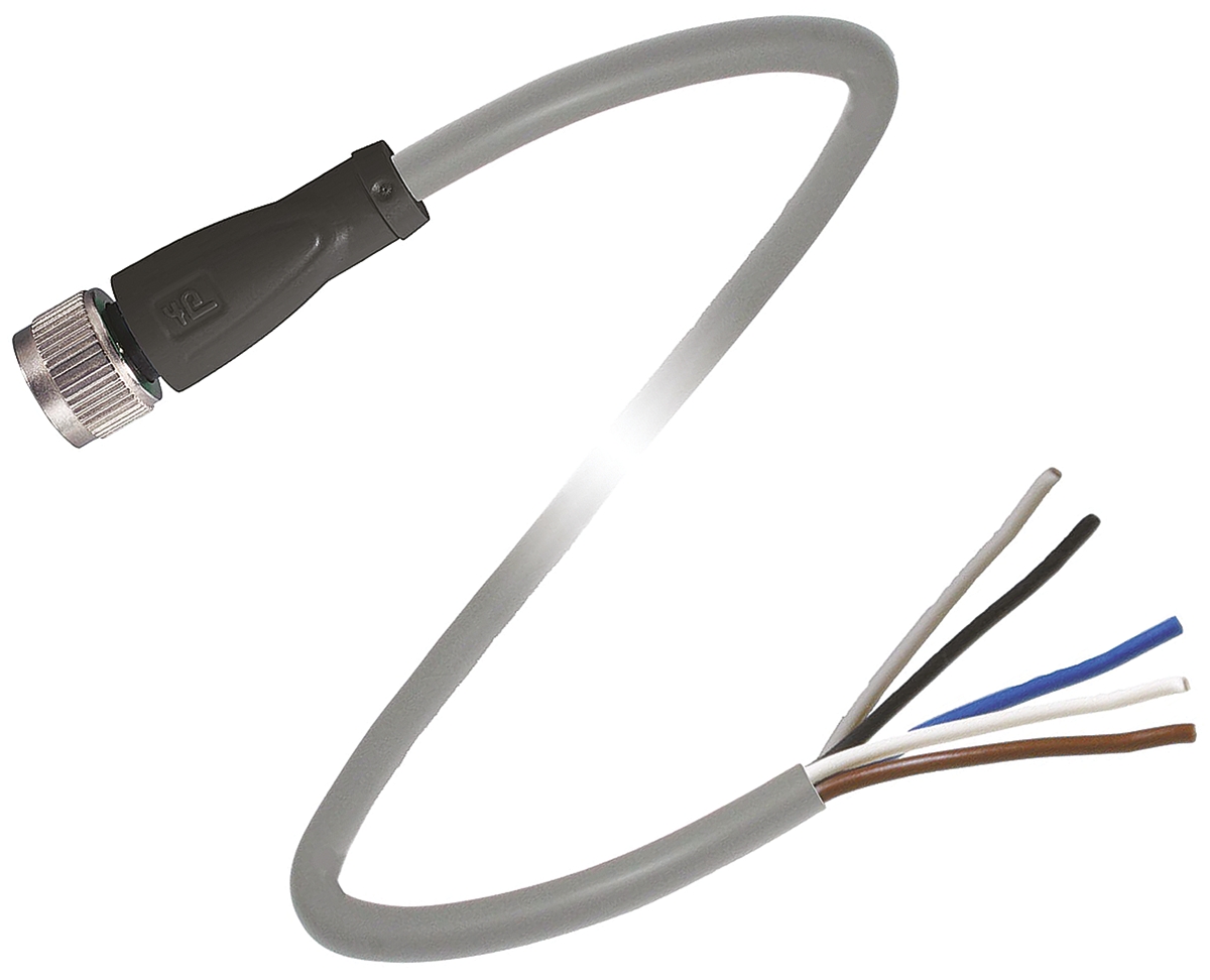 Pepperl + Fuchs Female 5 way M12 to Free End Sensor Actuator Cable, 2 m