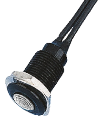 Oxley White Panel Mount Indicator, 230V ac, 10.2mm Mounting Hole Size, Lead Wires Termination, IP66