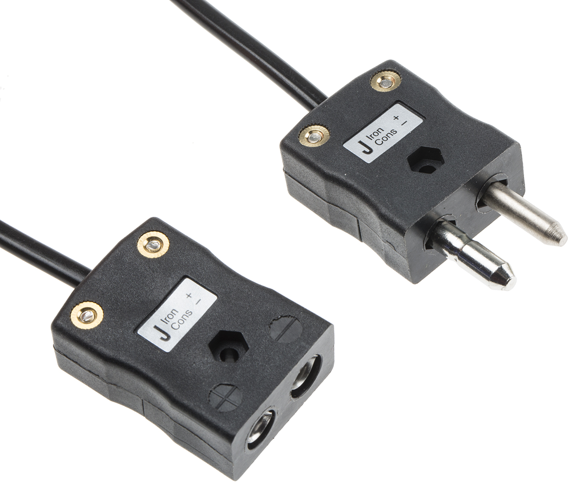 RS PRO Type J Thermocouple Cable/Wire Extension Lead, 10m, Unscreened, PVC Insulation, +105°C Max, 7/0.2mm