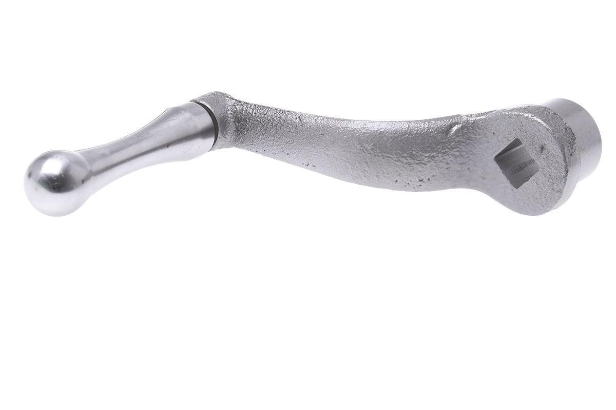 RS PRO Steel Revolving Crank Handle 100mm Radius