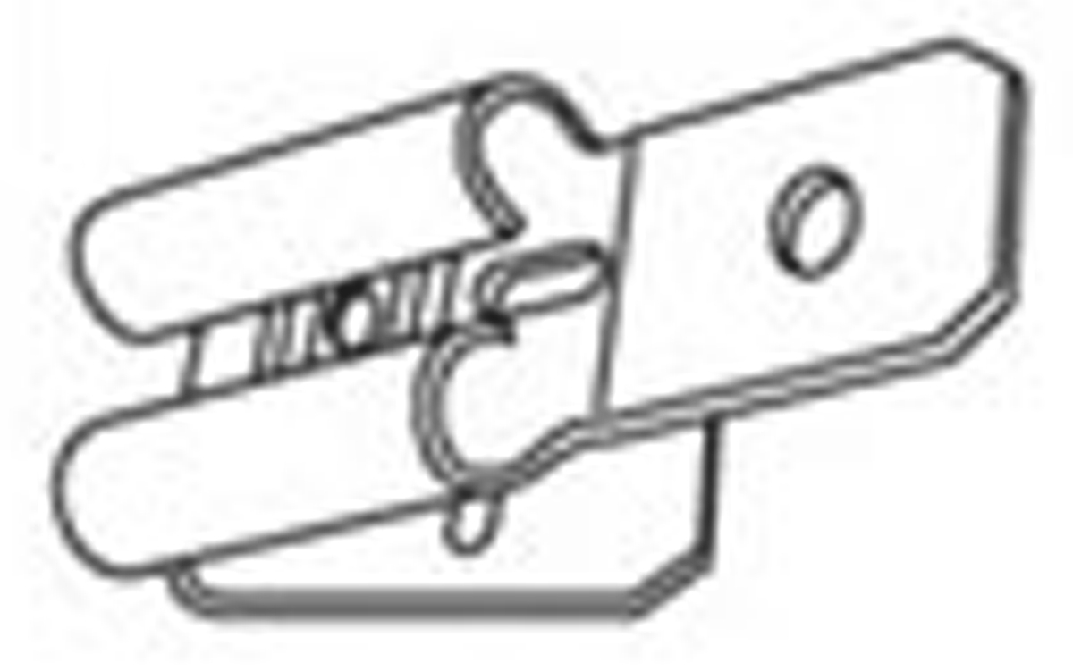 Molex 19043 Uninsulated Female Spade Connector, Piggyback Terminal, 6.35 x 0.81mm Tab Size