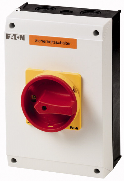 Eaton 3P Pole Surface Mount Isolator Switch - 63A Maximum Current, 30kW Power Rating, IP65