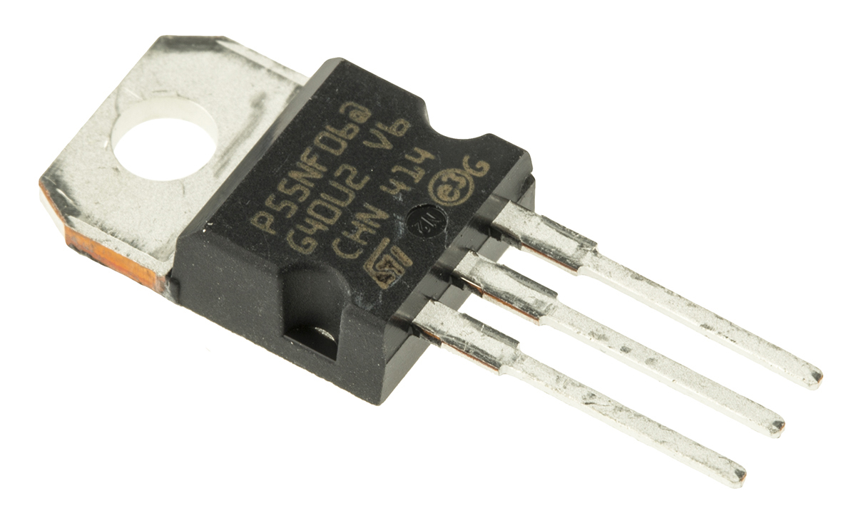 STMicroelectronics STripFET II Type N-Channel MOSFET, 50 A, 60 V Enhancement, 3-Pin TO-220