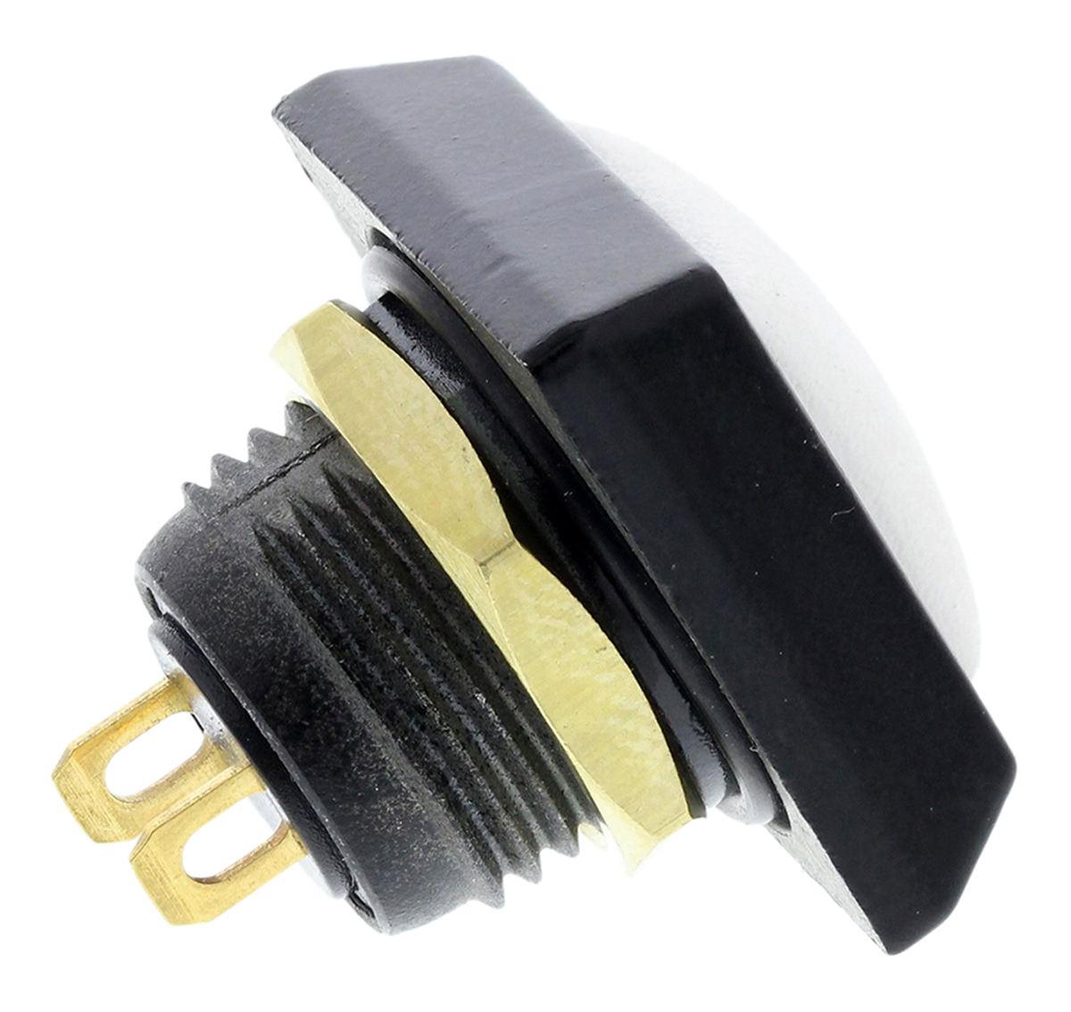 ITW Switches 59 Series Miniature Push Button Switch, Momentary, Panel Mount, 13.65mm Cutout, SPST, Clear LED, 125V ac,