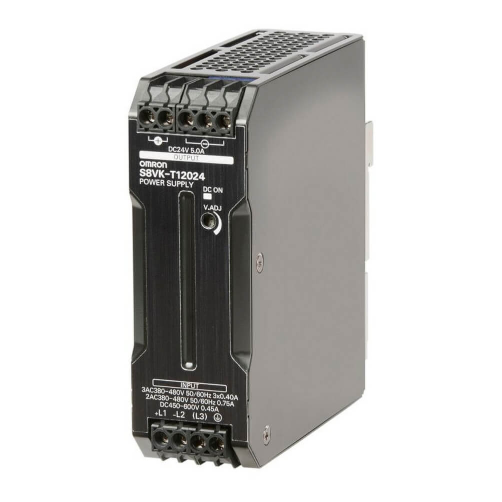 Omron Switching Power Supply, S8VK-T12024, 24V dc, 5A, 120W, 1 Output, 380 → 480 V ac, 450 → 600 V dc