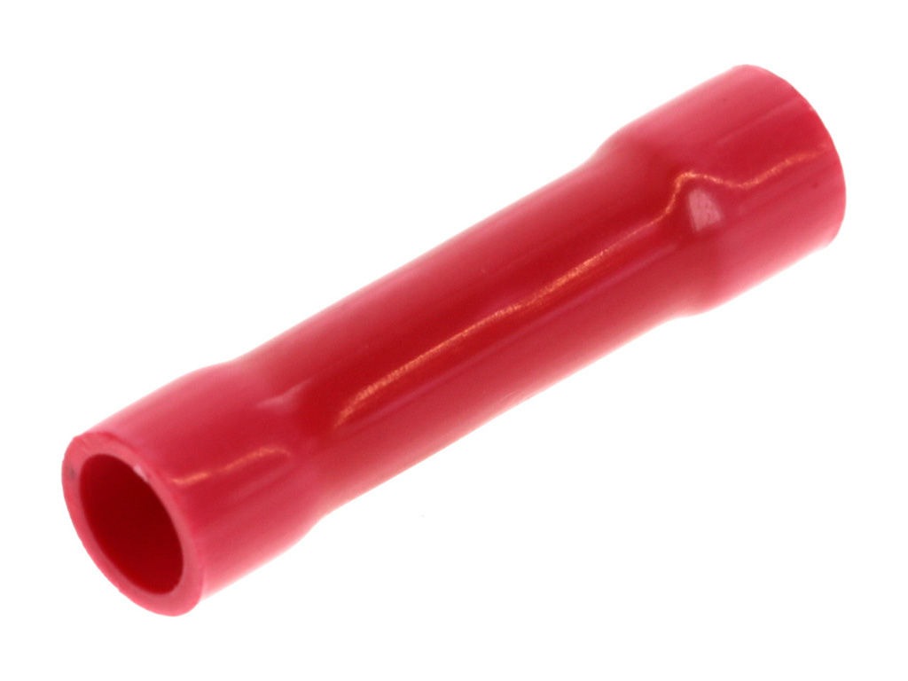 Molex, 19154 Butt Splice Splice Connector, Red, Insulated, Tin AWG