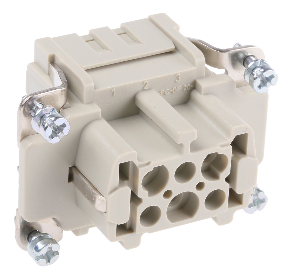 Han E Series size 16 A Connector Insert, Female, 6 Way, 16A, 500 V