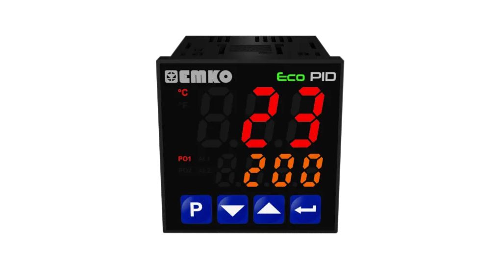 Emko ecoPID Panel Mount Temperature Control Module, 2 Output Relay, SSR, 230 V Supply Voltage