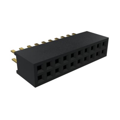 Amphenol Communications Solutions Minitek127 Series Vertical Through Hole PCB Header, 10 Contact(s), 1.27 mm Pitch, 2
